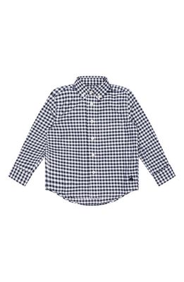 Brooks Brothers Kids' Gingham Check Cotton Button-Down Shirt in Navy