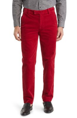 Brooks Brothers Milano Slim Fit Stretch Cotton Corduroy Pants in Rio Red