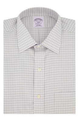 Brooks Brothers Non-Iron Regent Fit Dobby Dress Shirt in Chkwhtlavender