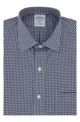 Brooks Brothers Non-Iron Regent Fit Dobby Dress Shirt in Gingnavy