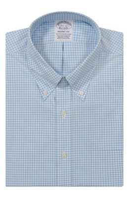 Brooks Brothers Non-Iron Regent Fit Dress Shirt in Gingltblue