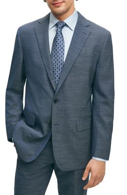 Brooks Brothers Performance Water Repellent Wool Suit Jacket in Bluenailheads