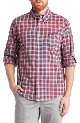 Brooks Brothers Plaid Button-Down Shirt in Pldred