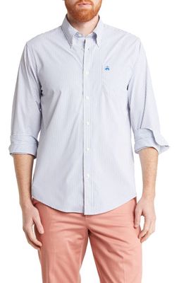 Brooks Brothers Stripe Button-Down Shirt in Stpblue