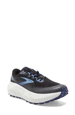 Brooks Caldera 6 Trail Running Shoe in Black/Blissful Blue/