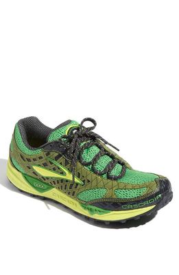 Brooks 'Cascadia 7' Trail Running Shoe in Green/Anthracite/Silver