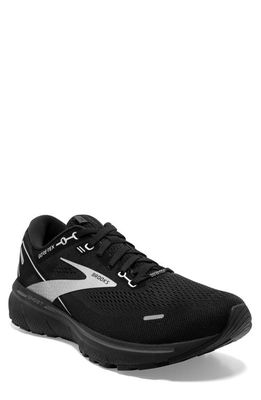 Brooks Ghost 14 Gore-Tex® Running Shoe in Black/Black/Ebony