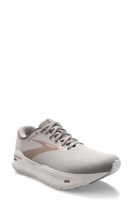 Brooks Ghost Max Running Shoe in Crystal Gray/White/Tuscany