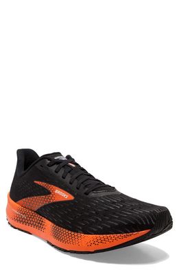 Brooks Hyperion Tempo Running Shoe in Black/Flame/Grey