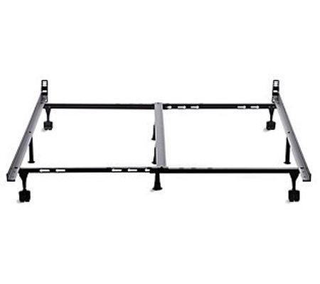 Brookside Adjustable Metal Bed Frame - Glides - Twin-King