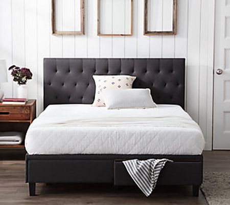 Brookside Anna Upholstered Queen Bed with Drawe rs