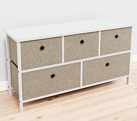 Brookside Five Drawer Fabric Storage Chest