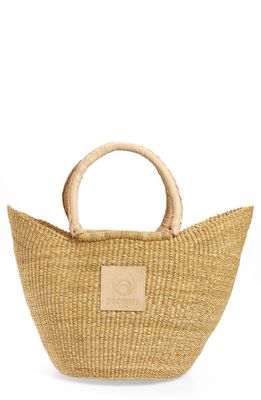 Brother Vellies Sailboat Straw Basket Tote in Natural