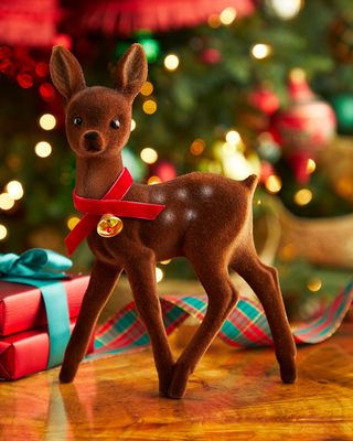 Brown Spotted Deer Christmas Decor