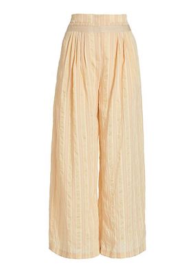 Brubeck High-Waist Wide-Leg Pants