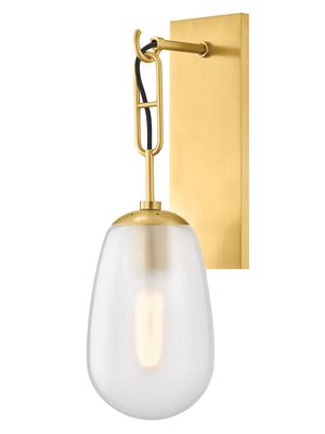 Bruckner Single-Light Wall Sconce - Aged Brass