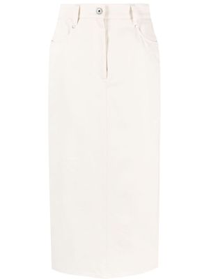 Brunello Cucinelli A-line maxi skirt - Neutrals