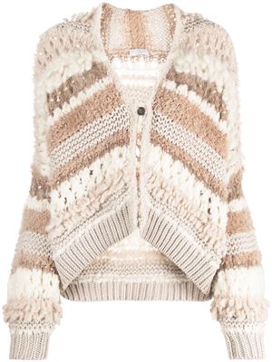 Brunello Cucinelli argyle knit cashmere vest - Neutrals