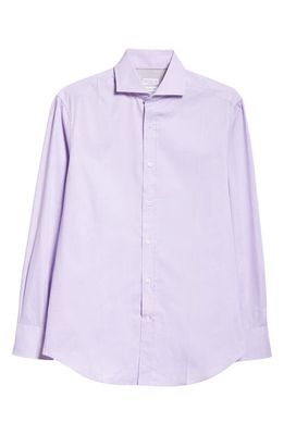 Brunello Cucinelli Basic Fit Poplin Button-Up Shirt in C214 Glicine