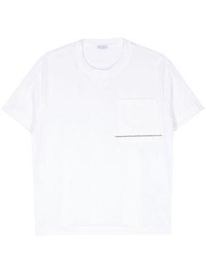 Brunello Cucinelli bead-detailed T-shirt - White