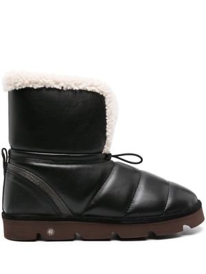Brunello Cucinelli beaded leather boots - Black