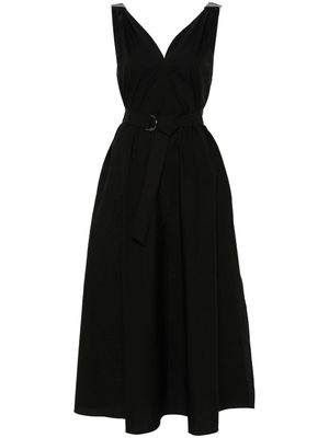 Brunello Cucinelli belted sleeveless dress - Black