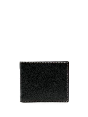 Brunello Cucinelli bi-fold leather wallet - Black