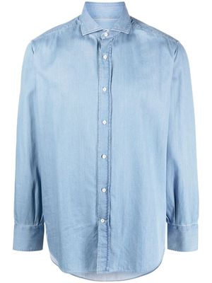 Brunello Cucinelli button-front denim shirt - Blue