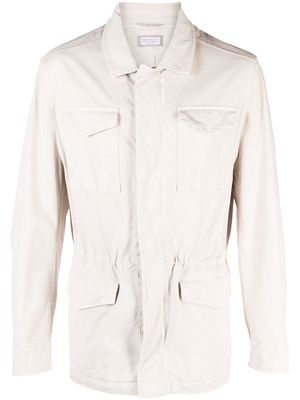 Brunello Cucinelli button-front shirt jacket - Neutrals