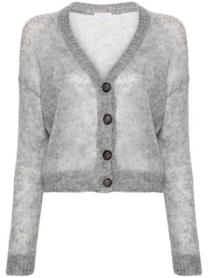 Brunello Cucinelli button-up cropped cardigan - Grey
