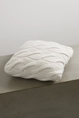 Brunello Cucinelli - Cable-knit Cashmere Pillow - Off-white