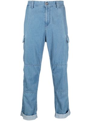 Brunello Cucinelli cargo pocket jeans - Blue
