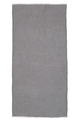 Brunello Cucinelli Cashmere & Silk Scarf in Grey