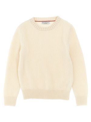 Brunello Cucinelli Cashmere Brooches Sweater