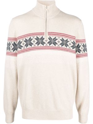 Brunello Cucinelli cashmere knitted roll-neck jumper - Neutrals