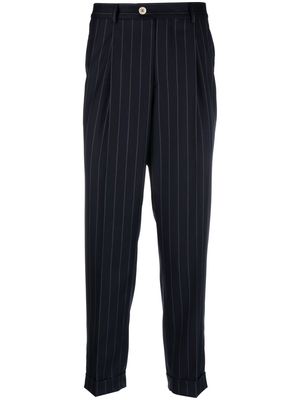 Brunello Cucinelli Chalk-Stripe wool trousers - Blue