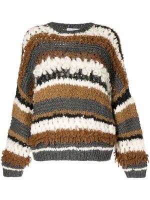 Brunello Cucinelli chunky-knit cashmere jumper - Brown