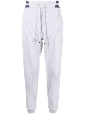 Brunello Cucinelli corduroy cotton track pants - Grey