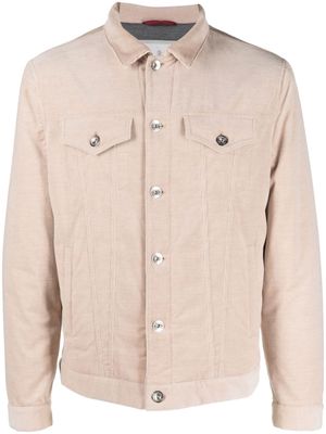 Brunello Cucinelli corduroy shirt jacket - Neutrals