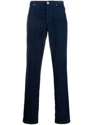 Brunello Cucinelli corduroy tapered pants - Blue