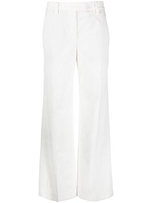 Brunello Cucinelli corduroy wide-leg trousers - White