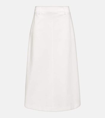 Brunello Cucinelli Cotton A-line midi skirt