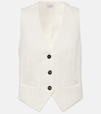 Brunello Cucinelli Cotton and linen vest