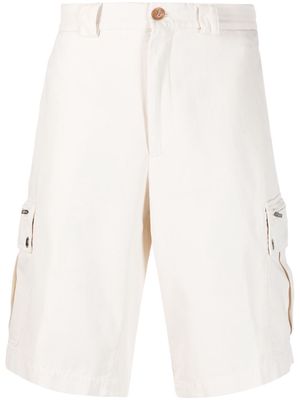 Brunello Cucinelli cotton cargo shorts - WHITE