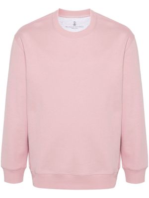 Brunello Cucinelli cotton jersey sweatshirt - Pink