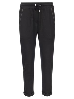 Brunello Cucinelli Cotton-silk Fleece Trousers