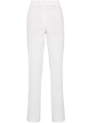 Brunello Cucinelli cotton tailored straight trousers - White