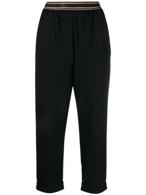 Brunello Cucinelli cropped knitted trousers - Black