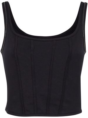 Brunello Cucinelli cropped tank top - Black