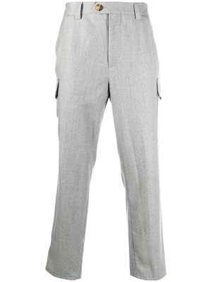 Brunello Cucinelli cropped trousers - Grey